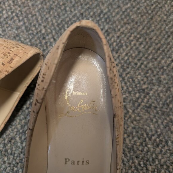 Christian Louboutin Cork Wedge - Picture 3 of 4